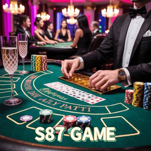 App S87 GAME para iOS e Android — interface mobile, login biométrico e PIX integrado